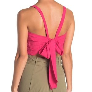 Billabong Island Hopper Back Bow Cropped Tank Top